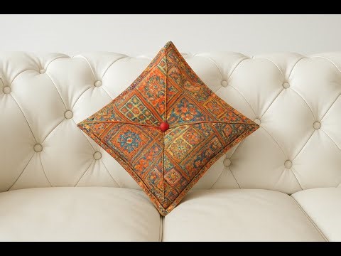 I Made a Cushion Using ONLY ONE Piece of Fabric… and It Actually Looks Perfect! 🧵✨