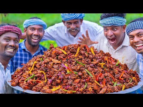 CHILLI GARLIC FRIED CHICKEN | Cooking and Eating in Village | Spicy Chicken Recipe | Chicken Starter
