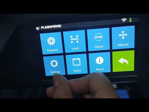 How to enable servo calibration on flashforge guider 2