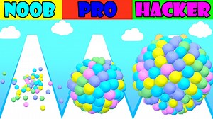 10K views · 110 reactions | NOOB vs PRO vs HACKER in Orbeez Run 3D Gameplay that we will play in this video is: Orbeez Run 3D Tap and hold your finger on the screen to move on your left and on your right, release it and go through the obstacles! If you can’t escape from the deadly obstacles and lose ball, or a few, don’t worry! Your ball can continue! Super easy to understand game with intuitive controls, have fun! | Noob vs Pro vs Hacker | Facebook