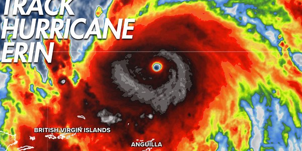 Track Hurricane Erin: Live US East Coast rip current threat, maps, waves, forecast cone and spaghetti models