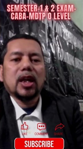 SEMESTER -1 & 2 EXAMINATION-2025 (CABA-MDTP O LEVEL) #ccc #dca #caba_mdtp #wish #exam