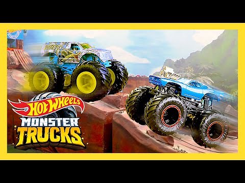 EXTREME Desert Mountain Challenge! | Monster Trucks | ‪@HotWheels‬