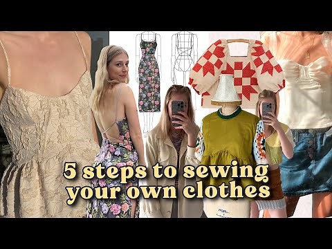 Guide to start sewing your own clothes ✨making your own wardrobe from scratch
