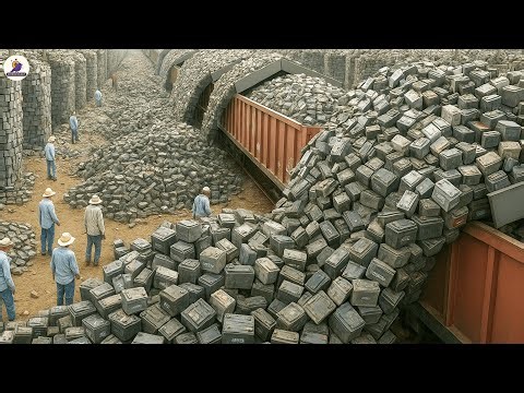 How Dead Batteries Are Turned Into New Power | Massive Recycling Line