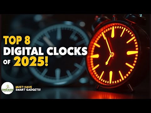 Top 8 Digital Wall Clocks You Must Have in 2025 | Ondaum #digitalclocks #smartgadgets