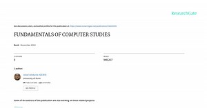 Fundamentals of Computer Studies.pdf