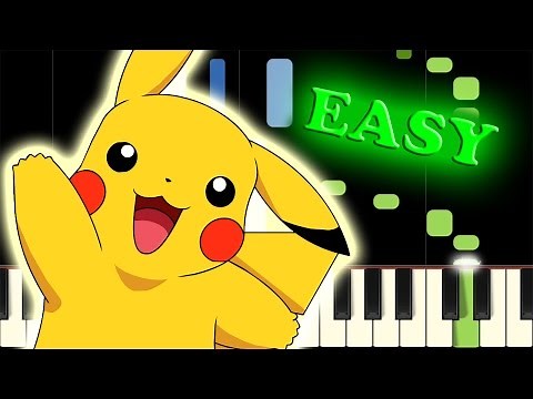 POKÉMON THEME SONG - Easy Piano Tutorial