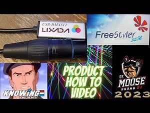 Product review and tutorial of the Lixada USB to DMX and freestyler2