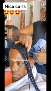 Tail comb curls #viralreelsシ | Natty hair designs