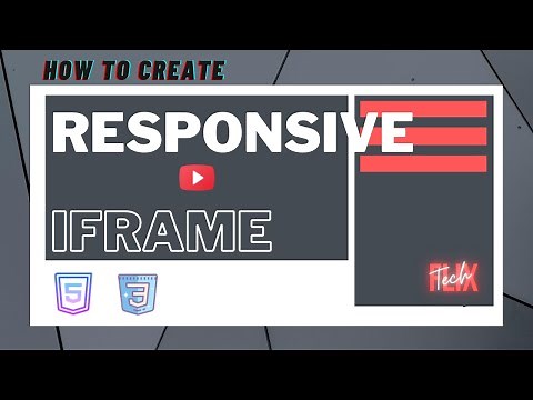 How to create Responsive iframe | simple and easy | youtube embeds, Google maps