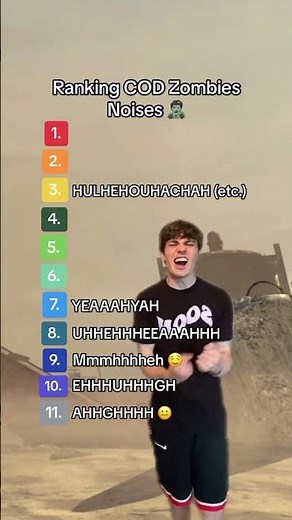 Ranking COD Zombies Noises 🧟