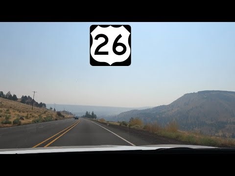 ⁴ᴷ⁶⁰ Driving US Route 26 (NW Warm Springs Highway) in Warm Springs Reservation, Oregon