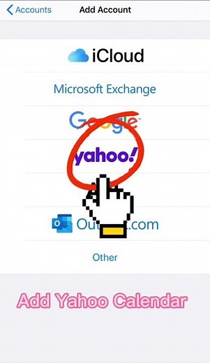 How can I sync with Yahoo Calendar_iOS