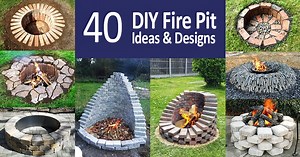 40 DIY Fire Pit Ideas - Stacked, Inground and Above Ground Designs