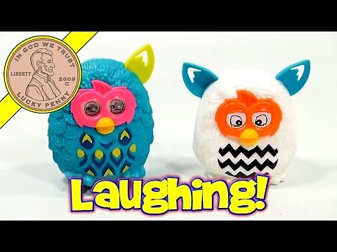 Furby Boom #7 Laughing and #8 Wobbling - 2013 McDonalds Happy Meal Toy Review