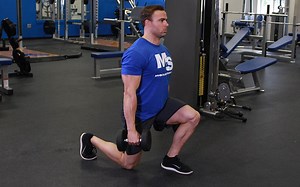 Dumbbell Rear Lunge: Video Exercise Guide & Tips
