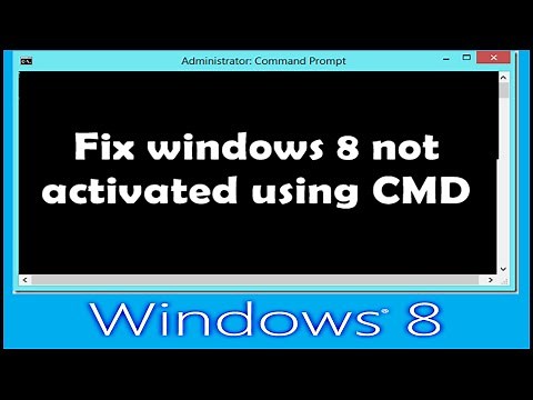 How to activate windows 8 using CMD