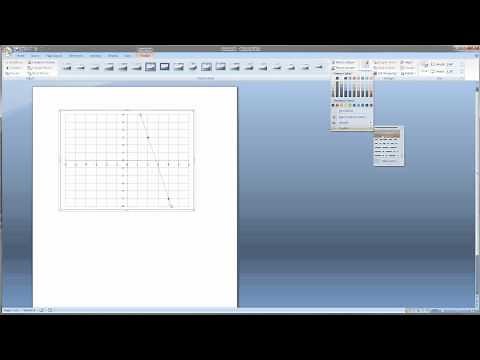 Video 1:Make a graph in Microsoft Word for Math Problems