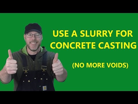 Tips For Casting Concrete - Use A Slurry