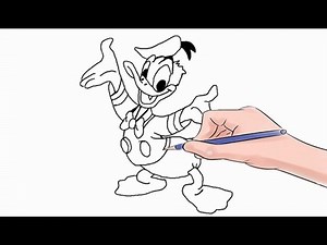 How to Draw Donald Duck Easy Step by Step