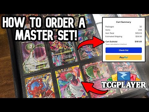 Using TCGPlayer to Order a Pokemon MASTER SET!