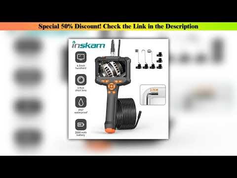 Best Seller INSKAM 4.3 Inch IPS Screen Industrial Endoscope Camera HD1080P Single Lens Pipe Inspect
