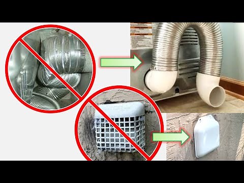 DRYER VENT FIX. No more crushed hoses or clogged caps!