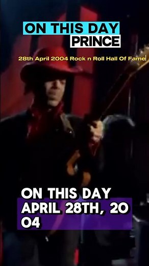 Prince's Epic Solo That Stunned the World: Rock Hall of Fame 2004 #prince #rocknrollhalloffame
