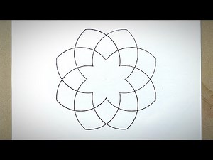 Simple Geometry Pattern By Compass | Easy Geometric Pattern with Step by Step | Line Art | @learnart