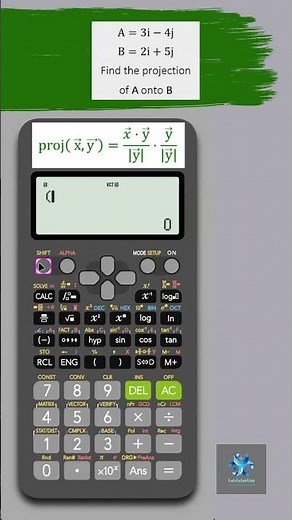 How to Find Vector Projection | Casio fx-991ES Scientific Calculator | Modulus | Geometry | ExamTips