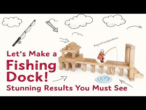 Jenga Tutorial #60: Build a Fishing Dock using Jenga Blocks! (Wooden Blocks Building Ideas) #jenga