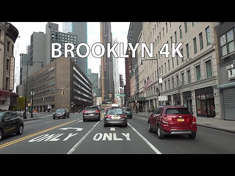 Driving Downtown - Brooklyn 4K - New York City