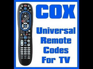 COX Universal Remote Codes (How to program)