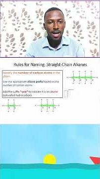 Organic Chemistry | Naming Straight chain alkanes