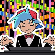 FNF RUSH E but BOYFRIEND plays it on Piano Online