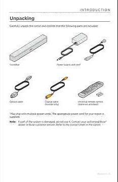 Bose Solo 5 TV Sound System Owners Manual/Instruction Manuals