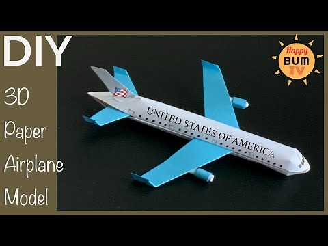 HOW TO MAKE A SIMPLE AIRPLANE MODEL WITH PAPER I DIY PAPER AIRPLANE I EASY DIY PAPER CRAFTS