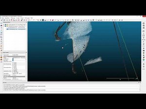 CloudCompare mesh cleaning - remove noisy points over parts