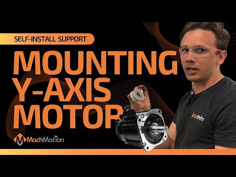 Mounting Y-Axis Servo Motor - Pulley and Belt - MachMotion Self-Install Support