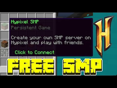 Hypixel made FREE SMP servers for everyone!