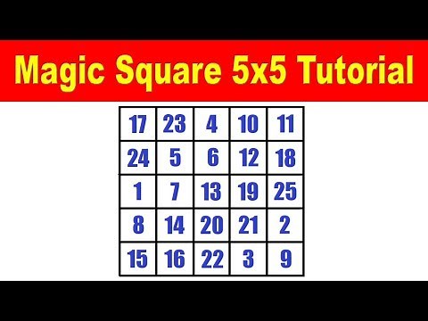 Magic Square 5x5 Tutorial