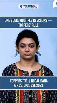 One Book, Multiple Revisions — Toppers’ Rule