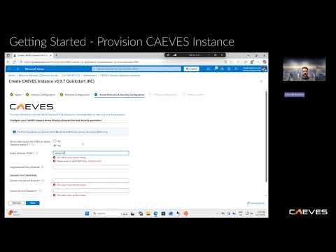 2. Getting Started - Provision CAEVES Instance
