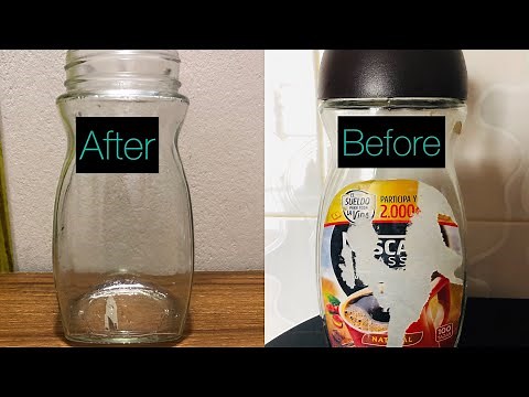 How to remove stickers from plastic and glass easily | Sticky label remover | EASY NATURAL WAY