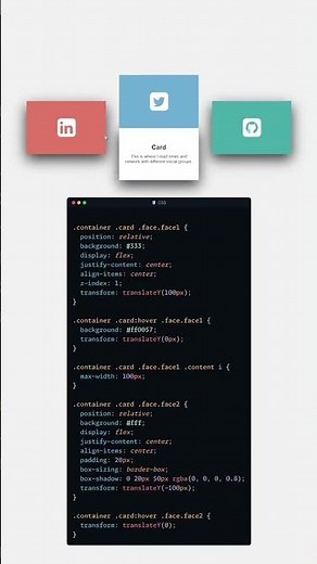 card animation with HTML or css or bootstrap