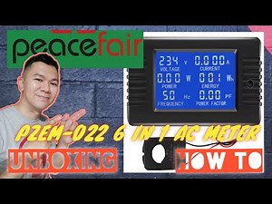 PZEM-022 AC 6in1 220V 100A Single Phase Digital Ammeter Power Energy Voltmeter Watt Kwh Factor Meter
