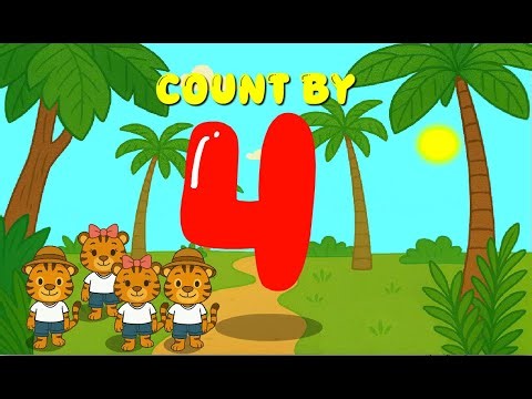 Count by 4's Song |4 And Make It Proud | Sing and Solve Kids