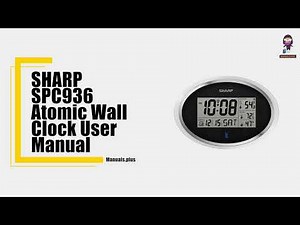 How to Set Up and Use the SHARP SPC936 Atomic Wall Clock | User Manual Guide