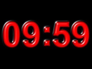 10 sec COUNTDOWN ( v 68 ) simply + sound effect ! 4k